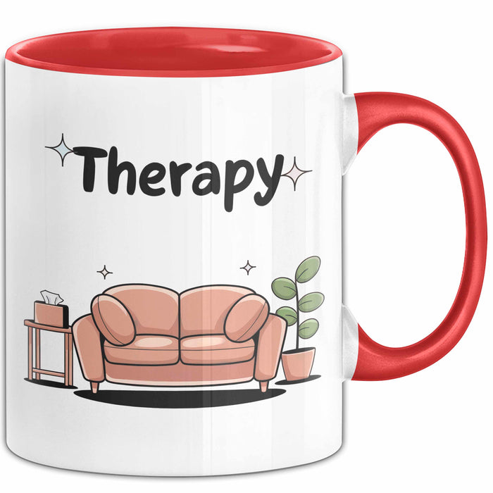 Therapeut Tasse Geschenk Lustige Geschenkidee Spruch Für Mentale Gesundheit Befürworter Rot Trendation