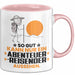 Abenteurreisender Geschenk Tasse So Gut Kann Nur Ein Abenteurreisender Aussehen Geschenkidee Kaffee-Becher Rosa Trendation