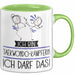 Geschenk für Taekwondo-Kämpferin Tasse Lustige Geschenkidee Geburtstag Ich Bin Taekwondo-Kämpferin Ich Darf Das Grün Trendation