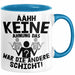 Arbeitskollege Tasse Geschenk Ähh Keine Ahnung Das War Die Andere Schicht Lustiger Spruch Geschenkidee Kollege Kollegin Büro-Tasse Becher Blau Trendation
