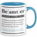 Beamter Tasse Geschenk Humorvoll Kollege Abschiedsgeschenk Blau Trendation