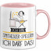 Geschenk für Synthesizer-Spielerin Tasse Lustige Geschenkidee Geburtstag Ich Bin Synthesizer-Spielerin Ich Darf Das Rosa Trendation