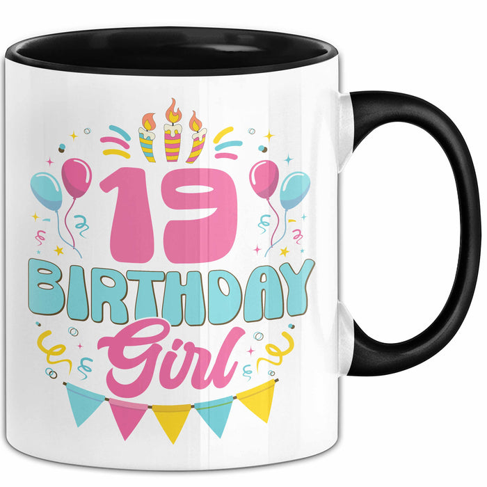 19. Geburtstag Tasse Frauen Mädchen Geschenkidee Lustig 19 Birthday Girl Lustiger Spruch Trendation