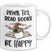 Bücher-Leser Tasse Geschenk Drink Tea Read Books Be Happy Bücher Lesen Becher Weiß Trendation