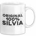 Silvia Tasse Original 100% Silvia Geschenk Weiß Trendation