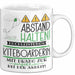 Kiteboarderin Tasse Geschenk Lustig Abstand Halten Hochleistungs-Kiteboarderin Mit Drang Zur Perfektion Bei Der Arbeit Weiß Trendation