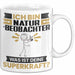 Naturbeobachter Tasse Geschenk für Naturbeobachter Geburtstag Lustiger Spruch Kaffee-Becher Was Ist Deine Superkraft Weiß Trendation