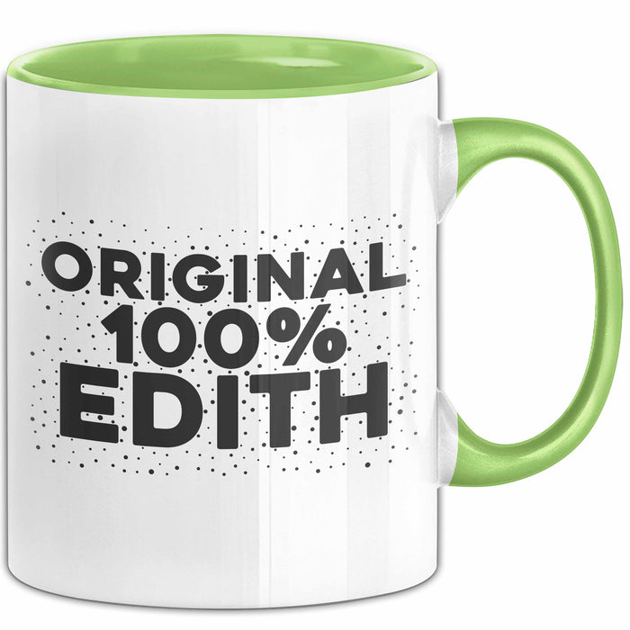 Edith Tasse Original 100% Edith Geschenk Grün Trendation