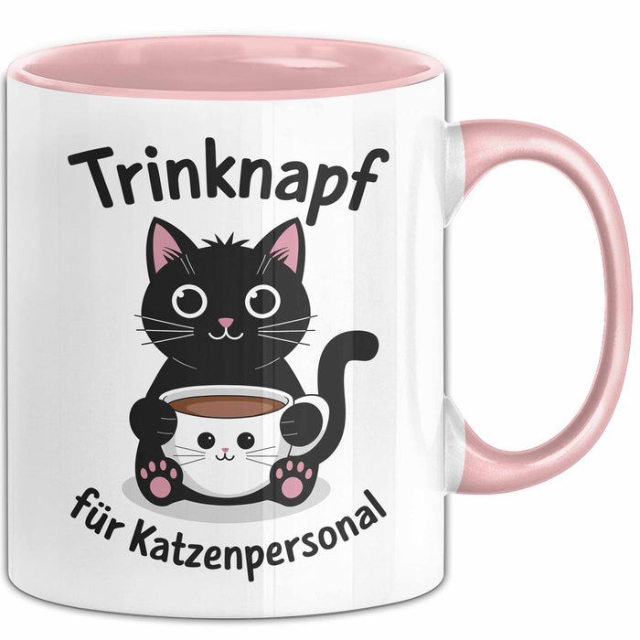 Katzen Tasse Geschenk Trinknapf Fuer Katzenpersonal Geschenkidee Lustig