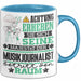 Musikjournalist Geschenk Tasse Lustiger Spruch Erheben Sie Sich Der Musikjournalist Betritt den Raum Blau Trendation