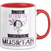 Musikfan Tasse Geschenk Becher Stark Attraktiv Furchtlos Musikfan Lustige Geschenkidee Rot Trendation