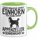 Appenzeller Sennenhund Hund Tasse Geschenk Lustige Geschenkidee Spruch Ich Brauche Kein Einhorn Ich Habe Einen Appenzeller Sennenhund Grün Trendation