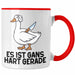 Dank Meme Tasse Ganz Gans Besitzer Wortspiel Es Ist Gans Hart Gerade Geschenkidee Depressionen Rot Trendation