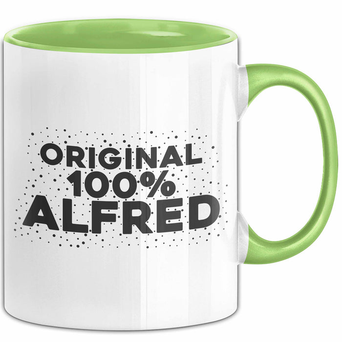 Alfred Tasse Original 100% Alfred Geschenk Grün Trendation