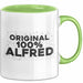 Alfred Tasse Original 100% Alfred Geschenk Grün Trendation