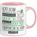 Tierpsychologin Geschenk Becher Tasse Gott Schuf Alle Menschen Gleich Nur Die Besten Durfeten Tierpsychologin Werden Geschenkidee Lustig Rosa Trendation