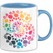 Hund Tierliebhaber Tasse Geschenk Lustige Geschenkidee Spruch Blau Trendation