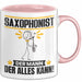 Saxophonist Tasse Geschenk für Saxophonist Der Mann Der Alles Kann Geschenkidee zum Geburtstag Rosa Trendation