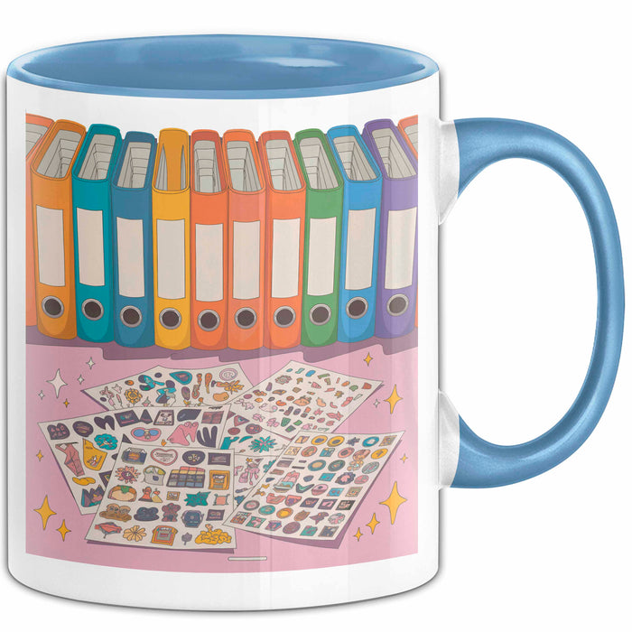 Sticker Fan Tasse Geschenk Lustige Geschenkidee Spruch Für Ästhetik Sammler Blau Trendation