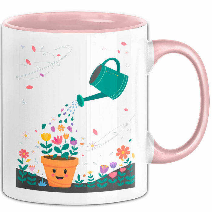Gärtner Tasse Geschenk Lustige Geschenkidee Spruch Für Pflanzen Liebhaber Rosa Trendation