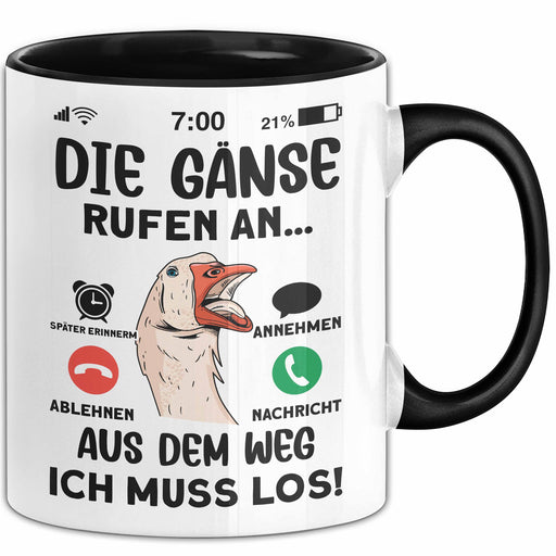 Gänse Liebhaber Tasse Geschenk Die Gänse Rufen An Geschenkidee Becher Trendation