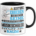 Musikschüler Geschenk Tasse Lustiger Spruch Erheben Sie Sich Der Musikschüler Betritt den Raum Schwarz Trendation