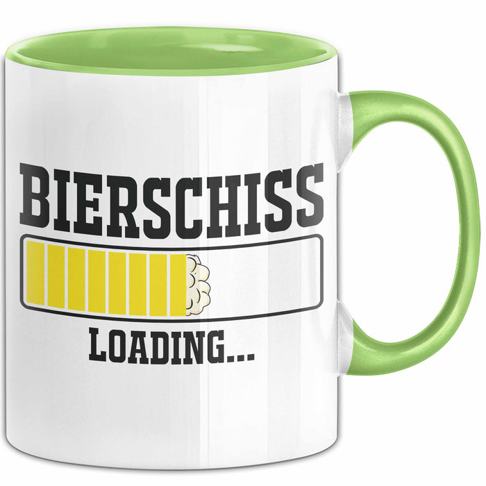 Bierschiss Loading Tasse Geschenk Der Morgen Danach Grün Trendation