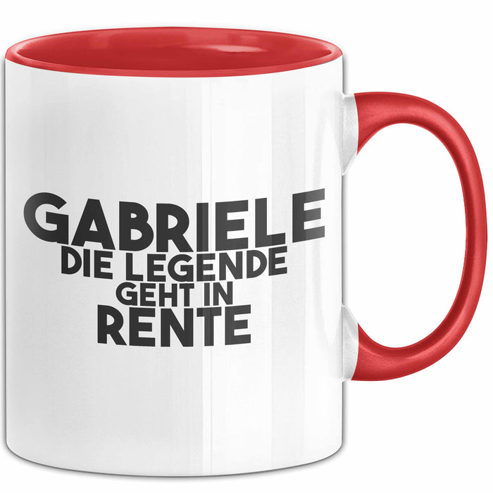 Gabriele Tasse Gabriele – Die Legende Geht In Rente Geschenk