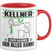 Kellner Tasse Geschenk für Kellner Der Mann Der Alles Kann Geschenkidee zum Geburtstag Rot Trendation
