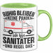 Sanitäter Tasse Geschenk Ruhig Bleiben Ich Bin Sanitäter Und Regel Das Geschenkidee Rettungssanitäter Grün Trendation
