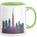 Dubai VAE Burj Khalifa Tasse Geschenk Lustige Geschenkidee Spruch Grün Trendation