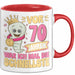 70. Geburtstag Tasse Geschenk Vor 70 Jahren War Ich Mal Die Schnellste Geschenkidee Frauen Mutter Oma Rot Trendation