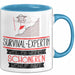 Survival-Expertin Weil Es Keinen Schöneren Beruf Gibt Tasse Geschenk für Eine Survival-Expertin Lustig Blau Trendation