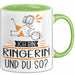 Ringerin Tasse Geschenk Ich Bin Ringerin Und Du So Geschenkidee Lustiger Spruch Becher Grün Trendation