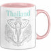 Bangkok Thailand Elefant Tasse Geschenk Lustige Geschenkidee Spruch Rosa Trendation