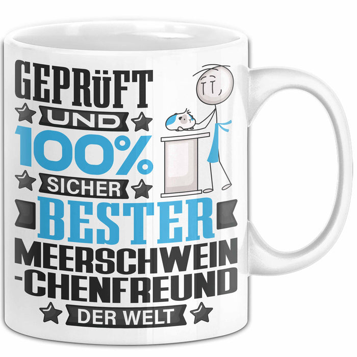 Meerschweinchenfreund Geschenk Lustiger Spruch für Meerschweinchenfreund Geschenkidee Bester Meerschweinchenfreund Der Welt Weiß Trendation