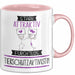 Tierschutzaktivistin Tasse Geschenk Becher Stark Attraktiv Furchtlos Tierschutzaktivistin Lustige Geschenkidee Rosa Trendation