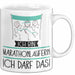 Geschenk für Marathonläuferin Tasse Lustige Geschenkidee Geburtstag Ich Bin Marathonläuferin Ich Darf Das Weiß Trendation