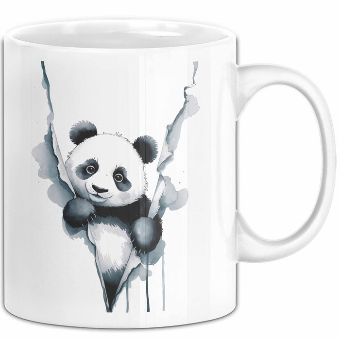 Panda Tierliebhaber Tasse Geschenk Lustige Geschenkidee Spruch Weiß Trendation