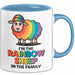 LGBTQ Schaf Tasse Geschenk Lustige Geschenkidee Spruch Rainbow Sheep In The Family Blau Trendation