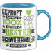 Schwiegervater Geschenk Lustiger Spruch für Schwiegervater Geschenkidee Bester Schwiegervater Der Welt Blau Trendation
