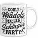 Schlager Tasse Geschenk Frauen Coole Mädels Machen Schlager Party Becher Weiß Trendation