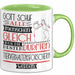 Tierverhaltensforscherin Geschenk Becher Tasse Gott Schuf Alle Menschen Gleich Nur Die Besten Durfeten Tierverhaltensforscherin Werden Geschenkidee Lustig Grün Trendation