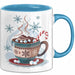 Winterzeit Tasse Geschenkidee für Schneeliebhaber Blau Trendation