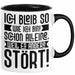 Lustige Tasse Mit SpruchIch Bleib So Wie Ich Bin Schon Alleine Weil Es Andere Stört Kaffee-Becher Sprüche Geschenkidee Kollege Schwarz Trendation