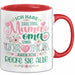 Uroma Tasse Geschenk Ur-Oma Geschenkidee Spruch Ich Habe 3 Titel Mama Oma Und Ur Oma Aber Ich Rocke Sie Alle Kaffee-Becher Rot Trendation