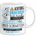 Singer-Songwriterin Tasse Geschenk Lustiger Spruch Bitte Erheben Sie Sich Seine Majestät Die Singer-Songwriterin Betritt Den Raum Weiß Trendation