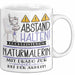 Naturmalerin Tasse Geschenk Lustig Abstand Halten Hochleistungs-Naturmalerin Mit Drang Zur Perfektion Bei Der Arbeit Weiß Trendation