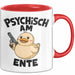 Sarkasmus Sarkastisch Tasse Geschenk Lustige Geschenkidee Spruch Psychisch Am Ente Rot Trendation