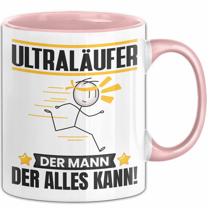 Ultraläufer Tasse Geschenk für Ultraläufer Der Mann Der Alles Kann Geschenkidee zum Geburtstag Rosa Trendation
